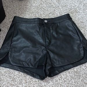 Leather shorts size 6